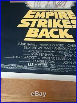 Vintage Star Wars Empire Strikes Back Poster Summer 81