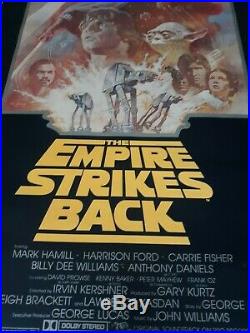Vintage Star Wars Empire Strikes Back Poster Summer 81
