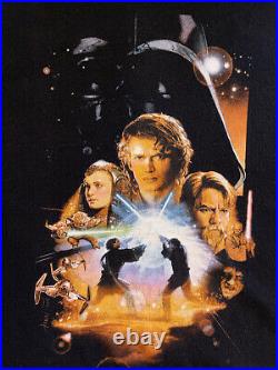 Vintage Star Wars Episode 3 Revenge Of The Sith T Shirt Size XL Movie Poster