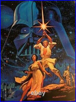 Vintage Star Wars Hildebrandt 1977 Movie Poster NEW 28 X 20