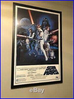 Vintage Star Wars Original Movie Poster 1977 PTW531 Lucasfilm Portal Framed