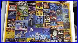 Vintage Star Wars Rare! Action Figure Poster. Complete Sets From First 3 Movies