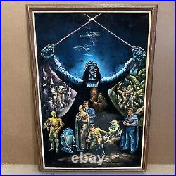 Vintage Star Wars Velvet Poster 27 x 39 Episode IV V VI