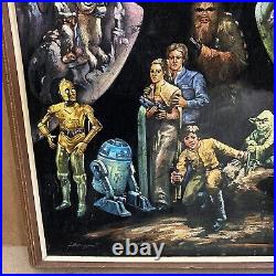 Vintage Star Wars Velvet Poster 27 x 39 Episode IV V VI