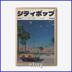 Vintage Style Manifest Art, Retro Anime Wall Decor, Retro Japanese Y2K Poster