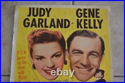 Vintage Summer Stock Original Movie Poster Judy Garland Gene Kelly 1950 Musical