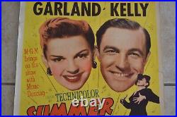 Vintage Summer Stock Original Movie Poster Judy Garland Gene Kelly 1950 Musical