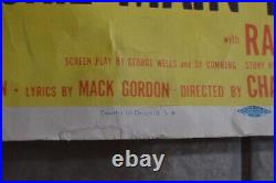 Vintage Summer Stock Original Movie Poster Judy Garland Gene Kelly 1950 Musical