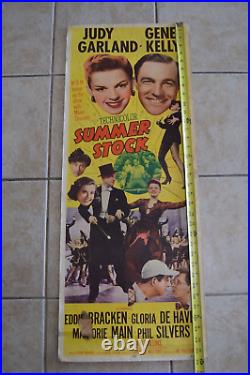 Vintage Summer Stock Original Movie Poster Judy Garland Gene Kelly 1950 Musical