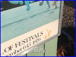 Vintage TIFF Festival Of Festivals 1979 Film Poster ArtJohn Martin RARE Framed