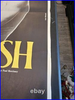 Vintage TRASH 1970 ORIGINAL 27x41 Movie Poster ANDY WARHOL Joe Dallesandro Rare