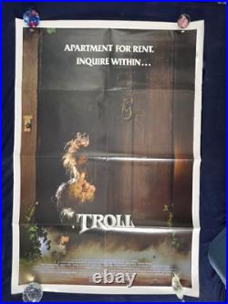 Vintage TROLL HORROR ORIGINAL ONE SHEET POSTER 1986 27x41 EMPIRE PICTURES
