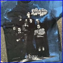 Vintage The Adams Family T-shirt All Over Print Poster Print RARE Size Large