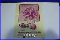Vintage The Dunwich Horror Movie Advertising Poster 1970 Sandra Dee