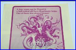 Vintage The Dunwich Horror Movie Advertising Poster 1970 Sandra Dee