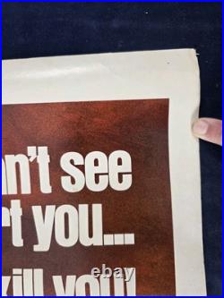 Vintage The Fog John Carpenter Theatrical Film Folded Movie Posters 27x41