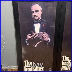 Vintage The Godfather & The Godfather Part II Original Movie Poster Set (2) Mint