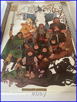 Vintage The Lord of the Rings fellowship of the ring 1978 vintage poster