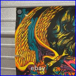 Vintage The Third Eye TOWER OF BABEL Blacklight Poster Book of Genesis 1971