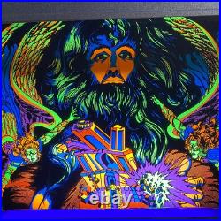 Vintage The Third Eye TOWER OF BABEL Blacklight Poster Book of Genesis 1971