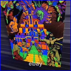 Vintage The Third Eye TOWER OF BABEL Blacklight Poster Book of Genesis 1971
