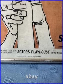 Vintage Theater Poster The Local Stigmatic Starring AL Pacino 1969 Framed