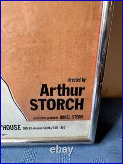 Vintage Theater Poster The Local Stigmatic Starring AL Pacino 1969 Framed