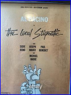 Vintage Theater Poster The Local Stigmatic Starring AL Pacino 1969 Framed
