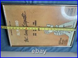 Vintage Theater Poster The Local Stigmatic Starring AL Pacino 1969 Framed