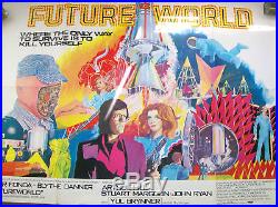 Vintage UK Movie poster FUTUREWORLD 1976