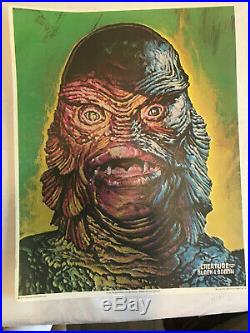 Vintage Universal Studios Monsters Posters Glow In The Dark 1975