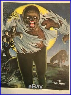 Vintage Universal Studios Monsters Posters Glow In The Dark 1975