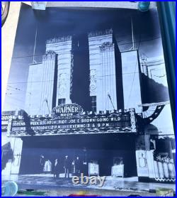 Vintage Warner Grand Movie Theatre Opening Week Photo Poster 40x32 Bros Vintage Warner Grand Movie Theatre Opening Week Photo Poster 40x32 Bros
