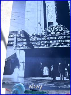 Vintage Warner Grand Movie Theatre Opening Week Photo Poster 40x32 Bros