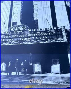 Vintage Warner Grand Movie Theatre Opening Week Photo Poster 40x32 Bros