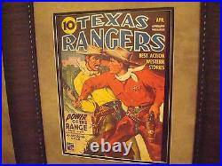 Vintage Western Movie Poster Framed Texas Rangers April 1944
