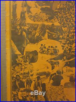 Vintage Woodstock Hippy Peace poster 6273