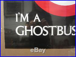 Vintage back off I'm a Ghostbusters movie 1984 poster 4536