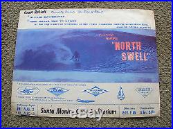 Vintage grant rohloff north swell vintage surf movie poster surfboard surfing
