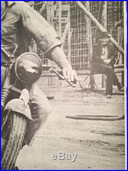 Vintage motorcycle movie memorabilia poster Steve Mcqueen Great Escape 1960's