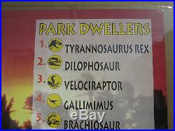 Vintage movie poster original Jurassic park Park Dwellers 1993 4949