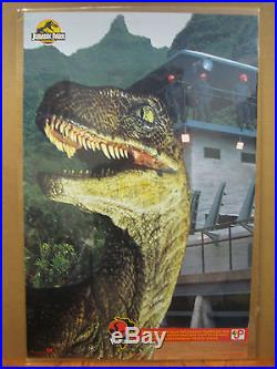 Vintage movie poster original Jurassic park Velociraptor 11886