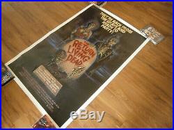 Vintage original 1985 RETURN OF THE LIVING DEAD One Sheet poster single sided