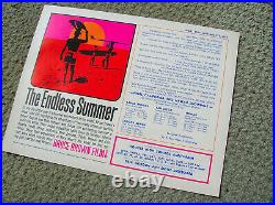 Vintage original Endless Summer surf movie poster surfing surfboard San Diego CA