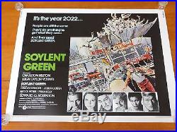 Vintage original movie poster 1973 Soylent Green