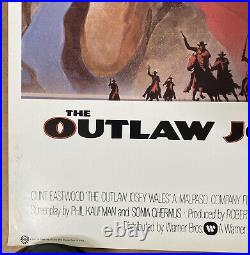 Vintage poster outlaw josey wales Clint Eastwood Poster Pros movie Promo 1976