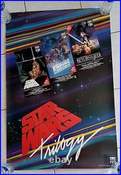 Vintage star wars Triology Movie Poster Rare