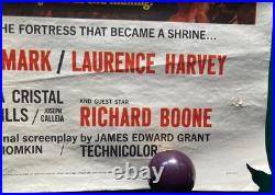 Vintageoriginal1960the Alamomovie Poster27 X 41john Waynerichard Widmark