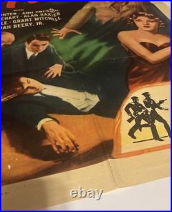Vtg 1936 Parole! Movie Poster 27x41 Ultra Rare Action Drama Suspense 30's