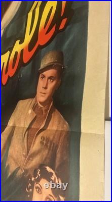 Vtg 1936 Parole! Movie Poster 27x41 Ultra Rare Action Drama Suspense 30's